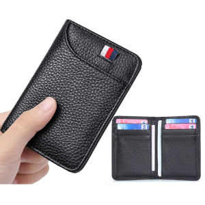Business Canvas Wallet Ultra-Thin Short ID Card Holder Mini Simple Men Driving License Card holder