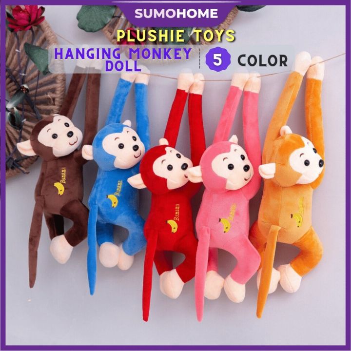 4565cm Cute Hanging Monkey DIY Home Decoration Animal Stuffed Toys