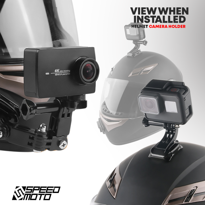 MOKOTO HELMET CAMERA HOLDER 2 IN 1 SET FULL FACE HELMET CHIN ADJUSTABLE MOUNT HOLDER FOR MOTORCYCLE 1PC MKT-9027
