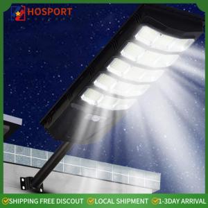 【HOSPORT】 Solar Light Outdoor LED Street Light IP65 Waterproof Dusk To Dawn Solar Flood Lights with Remote Control for Garden Yard