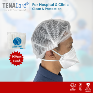 Disposable Clip Cap (Hair Net / Mob Cap) - 100pcs
