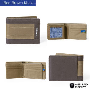 Wallts Ben - Wallts Dompet Lipat Kanvas Pria Anti Air