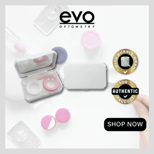 evo A10 Candy Color Contact Lens Casing Set Lenses Case