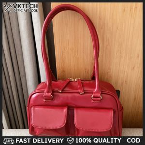 Modern Leather Crossbody Bag for Women Double Pocket Design Stylish Shoulder Bag for Everyday Use in Mustard