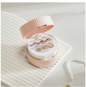 Round jewelry Minimalist Round Jewelry Storage Box Kotak Perhiasan Tempat Perhiasan
