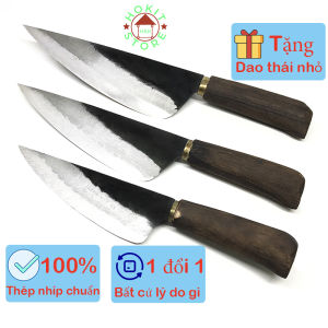 Dao bầu thái thịt cán gỗ Đa sỹ 3 kích thước dùng để thái thịt lọc xương siêu tiện lợi giá sỉ - Hokit Store