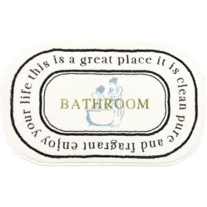 ABS Anti Slip Plush Textured Floor Mat Machine Washable Bathroom Tikar Lantai Tidak Licin Cepat Kering 柔软蓬松门垫