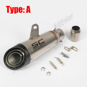 Universal Motorcycle SC project Exhaust Silencer Modified Carbon Fiber Muffler 51mm/2.0inch