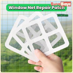 E.B. Window Screen Repair Self-adhesive Tapes Anti-insect Door Window Mosquito Screen Net Repair 10*10cm
