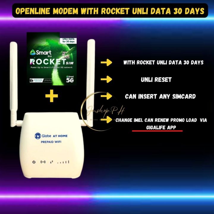 PERMANENT OPENLINE GLOBE AT HOME PREPAID WIFI ZLT S10G | Lazada PH