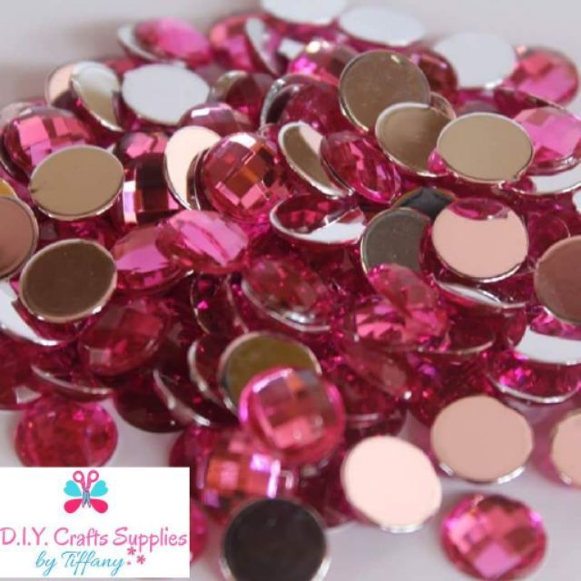 Rhinestones flatback 10mm and 6mm (per color)