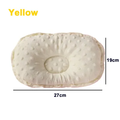 Baby Round Head Pillow Concave Positioning Cotton Breathable Shaped Sleeping Support Prevent Flat Head For Newborns