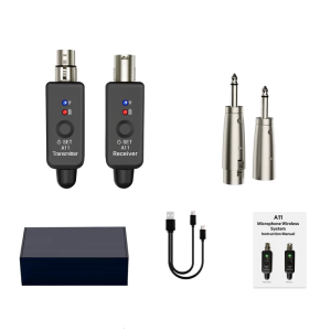 Micro không dây rophone truyền 2.4GHz Microphone hệ thống không dây không dây có thể sạc lại Micro không dây Bộ chuyển đổi mic