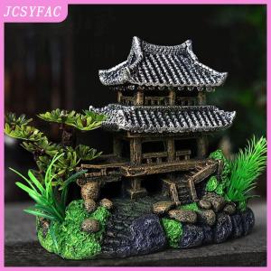 JCSYFAC  Simulation Decoration Fish Tank Ornament Ornament Resin Aquarium Ornament Fish Tank Landscape House Model Aquarium Ornament