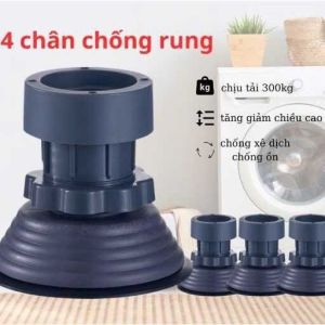 Set 4 chân chống rung máy giặt MẪU MỚI to dày đẹp- Chân kê tủ lạnh bàn ghế
