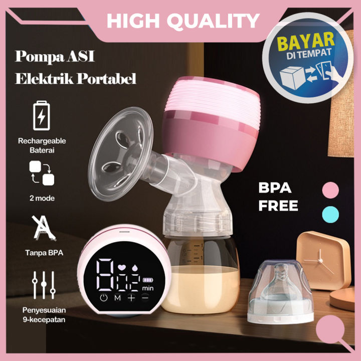 (Original) Pompa ASI Elektrik Portable Tanpa Rasa Sakit Painless