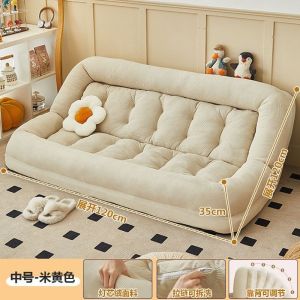 [Cozy ]New Product]Home Lazy Sofa Dual-Use Tatami Sofa for Lying and Sleeping Small Apartment Single and Double Foldable Sofa Bed