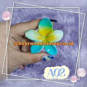 JEDAI KAMBOJA 6CM / JEPIT RAMBUT BUNGA BALI KOREAN STYLE / JEPIT RAMBUT KAMBOJA AKRILIK / JEDAI BUNGA BENING TRANSPARAN / FLOWER HAIR CLAW / JSK963826