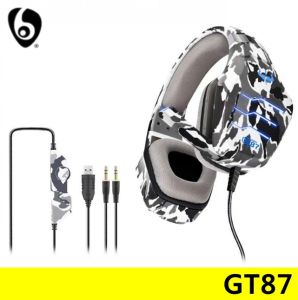 OVLENG GT87 Stereo Bass Wired Gaming Headphones with Microphone and Volume Control