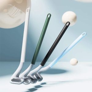 Chổi cọ toalet CHỮ L thông minh silicone BỀN ĐẸP TIỆN ÍCH CỌ NHẸ LÀ SẠCH KHÔNG TỲ VẾT