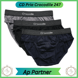 Grosir 6 Pcs Celana Dalam Pria Crocodile Art 247 | Celana Dalam Laki Laki Katun Nyaman