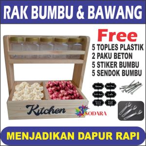 RAK BUMBU SATU SET RAK BAWANG