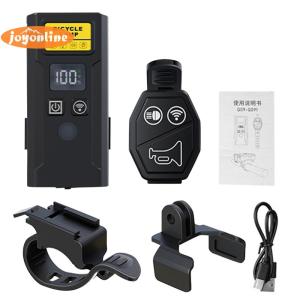 [joyonline]Bicycle Front Lamp with Horn Remote Control Bike Handlebar Flashlight Bike Headlight Flashlight Bicycle Accessories
