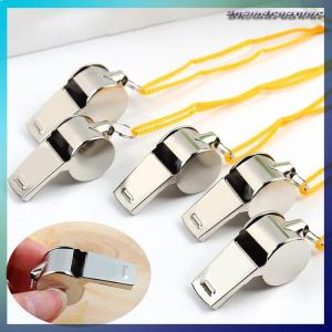 Snowdreamer นกหวีดโลหะสำหรับผู้ตัดสินกีฬารักบี้สแตนเลสนกหวีดฟุตบอลบาสเก็ตบอลปาร์ตี้การฝึกเชียร์ลีดเดอร์โรงเรียน