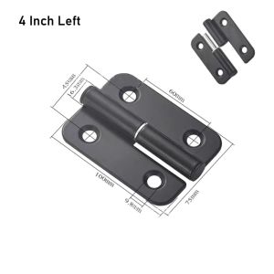 OKKFINE 1Pcs 1.5/2/2.5/3/4 Inch Detachable Hinge 304 Stainless Steel Window Accessories Removable Hinge Durable Flag Shape Door Hinges Window Door Cabinet Cupboard