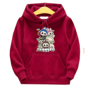 Sweater Hoodie Anak Karakter Labubu Jaket Anak Laki Laki Perempuan Usia 2-12Tahun
