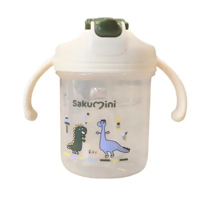 Sakumini 3in1 Gelas Minum Sedotan Anak Training Straw Sippy Cup Cangkir Botol Susu Anti Sedak