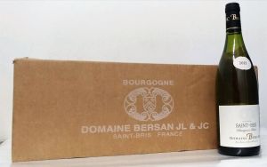 Burgundy Domaine Bersan JL & JC Saint Bris White Wine Case 12x 750ml Organic Sauvignon Blanc from France