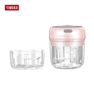 USB Garlic Chopper Electric Vegetable Masher Mini Grinder Wireless Crusher 100ml 250ml Portable Handheld Meat Shredder Machine Food Cutter Rechargeable Kitchen Blender