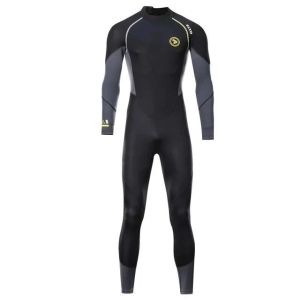 [ตำนาน6] 1.5mm Mens Long Wetsuit SBR Neoprene Material Warm Fleece Lining Outdoor Swimming Kayaking Surfing Drifting Wetsuit M-4XL