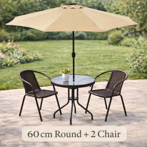Outdoor table and chair set courtyard garden Balcony Coffee Table Patio Round Bistro Table and chair
