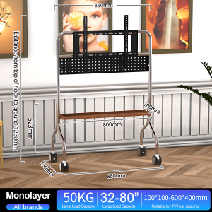 TV floor stand living room stainless steel mobile storage rack 32-90 inch TV stand home