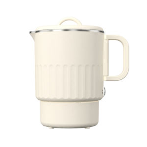 Electric Water Kettle Portable Mini Kettle with Steaming Rack 1000ml Large Capacity Stainless Steel Home Kitchen Office Travel