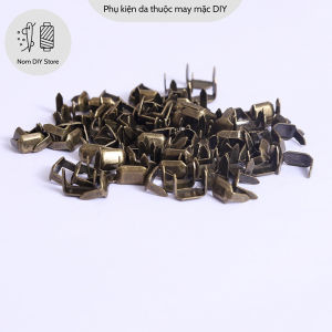 Chốt Kẹp Cố Định Vòng Đai Dây Nịt Chất Đồng Thau Phụ Liệu Làm Đồ Da Túi Xách Móc Khóa Bóp Ví Thủ Công Handmade DIY