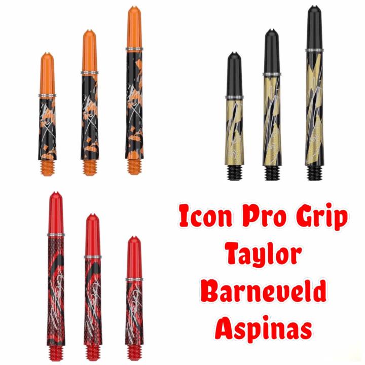 Icon Pro Grip Dart Shafts Phil Taylor Nathan Aspinal Barneveld