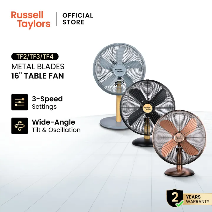 Russell Taylors Metal-Blade Table Fan 16 inch TF2/ TF3/ TF4