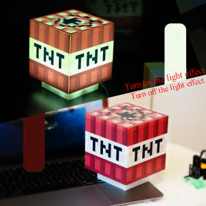 Minecraft Themed LED Night Light Color Changing Desk Lamp Game Room Decor for Kids and Fans