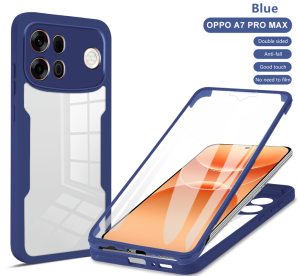 360 Đầy Đủ Vỏ Cho Oppo A7 Pro Max 5G vỏ điện thoại Bao Gồm Tất Cả Các Bảo Vệ Vỏ Hai Mặt trong suốt chống sốc Cover Quay Lại Cho Oppo A7Pro Max 5G