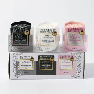 Hộp 3 lọ Sáp thơm Ô Tô Car Deodorant hương thơm cao cấp thế hệ mới khử mùi hiệu quả 3x90g