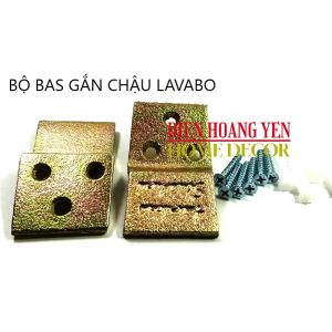 Bát gang treo lavabo dày bền bỉ ( bộ 2 bas )