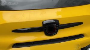 For Abarth 595 695 2012-2024 Car Front Logo Frame Decorative Trim Exterior Accessories