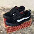 Sepatu Vans2 Knu Skool Classic Full Black Sepatu sekolah full black hitam polos Sneakers Pria Wanita. 