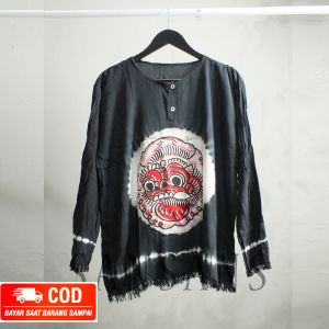 NEW - baju bali lengan panjang pria dan wanita - kaos bali panjang - baju barong adem