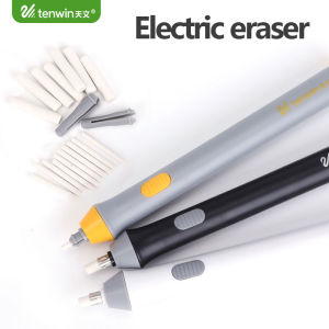 TENWIN Electric Eraser Set Battery Powered Automatic Eraser Art Sketching Supplies