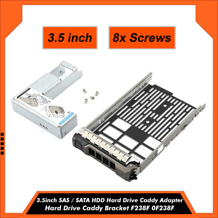 3.5" To 2.5" SAS/SATA Hard Drive Tray Caddy Adapter For Dell R410 R620 R720 Servers
