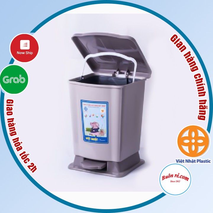 Thùng rác bật nắp 3 size Nhựa Việt Nhật, Thùng đựng rác văn phòng ...